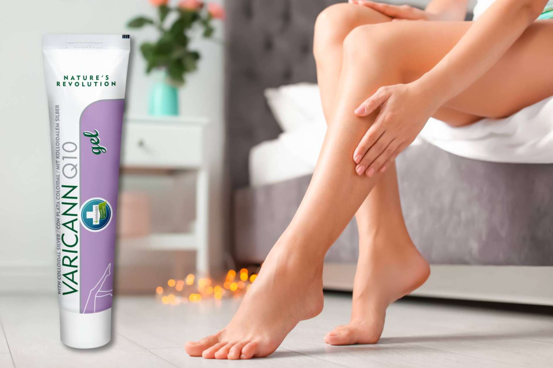 El cuidado natural con cannabis para varices y piernas cansadas, VARICANN Q10