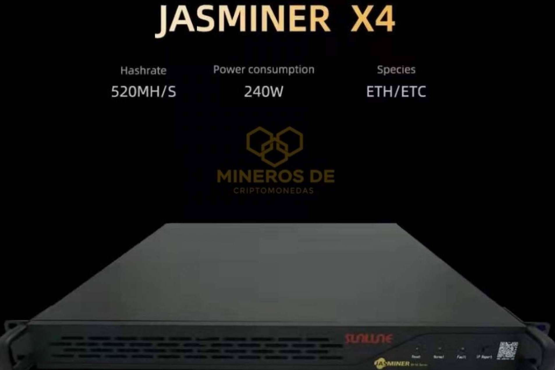 Jasminer X4-Q, un producto de tecnología de alto rendimiento para minar criptomonedas, por la empresa Mineros de Criptomonedas