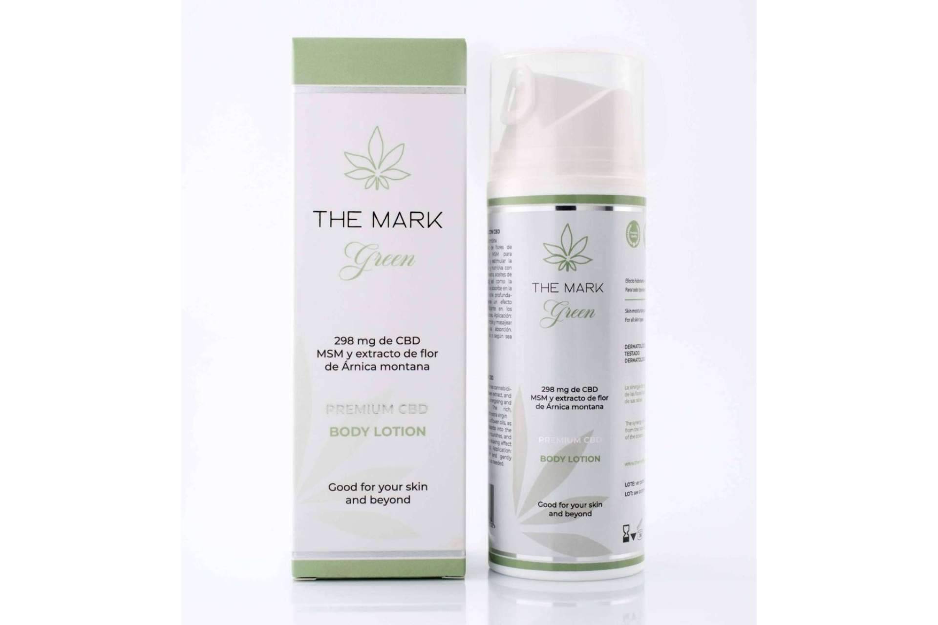La loción corporal hidratante y energizante de The Mark Green